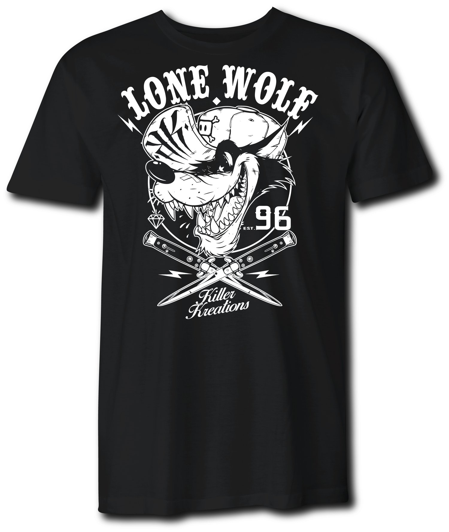 LONE WOLF TEE / BLACK | killerkreationsshop